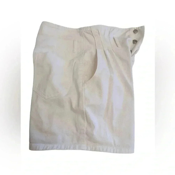 Zara White Button Fly High  Rise Walking Shorts Size Small - Picture 6 of 9
